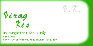 virag kis business card
